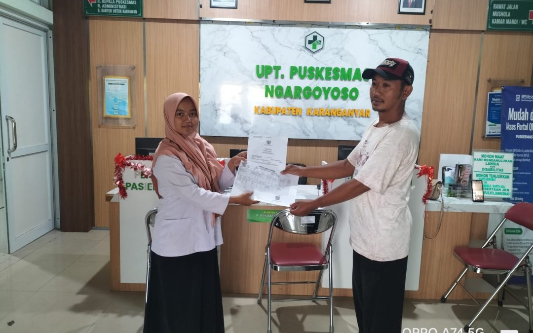 Kerjasama Pelayanan Terpadu secara Online antara Disdukcapil Kabupaten Karanganyar dengan UPT Puskesmas Ngargoyoso Karanganyar
