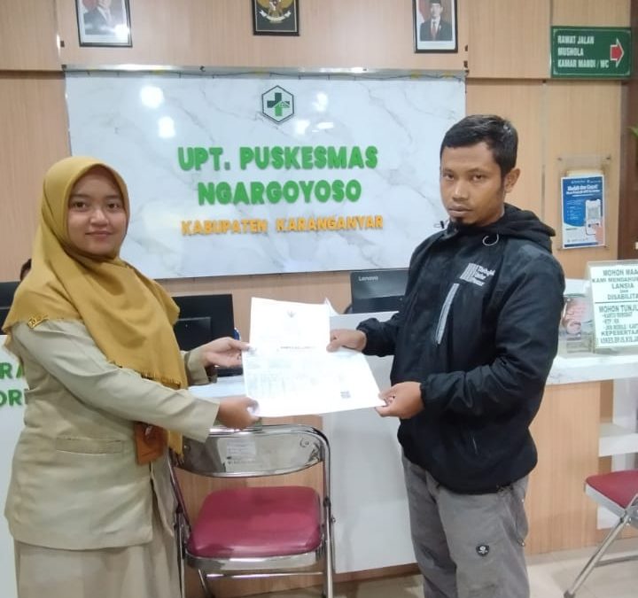 Kerjasama Pelayanan Terpadu secara Online antara Disdukcapil Kabupaten Karanganyar dengan UPT Puskesmas Ngargoyoso Karanganyar
