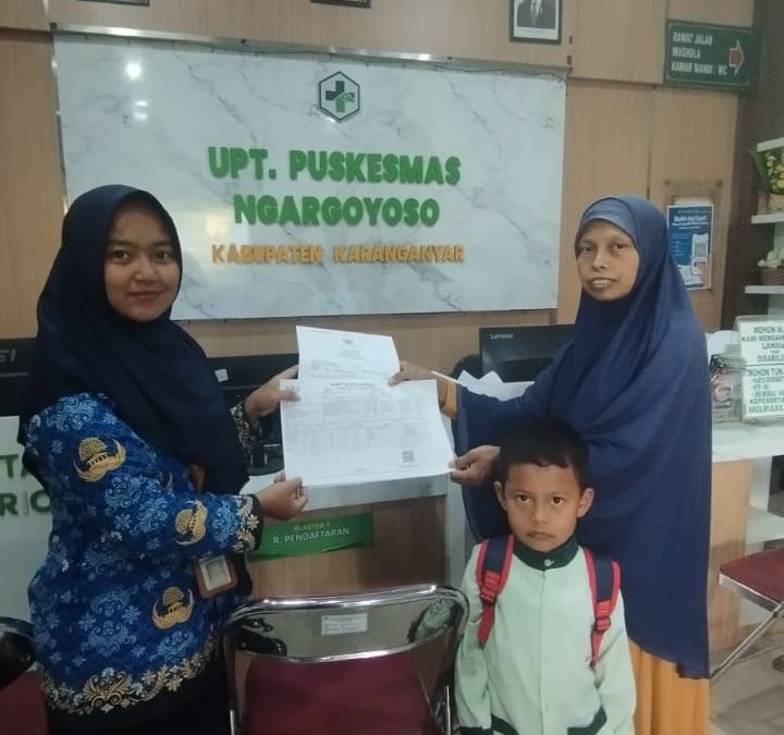 Kerjasama Pelayanan Terpadu secara Online antara Disdukcapil Kabupaten Karanganyar dengan UPT Puskesmas Ngargoyoso Karanganyar